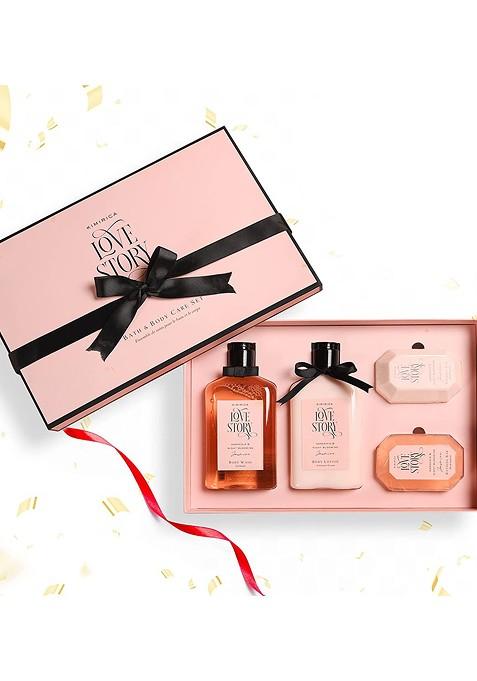 Kimirica Love Story Luxury Bath Body Gift Box Wash Winter Lotion Bathing Bars