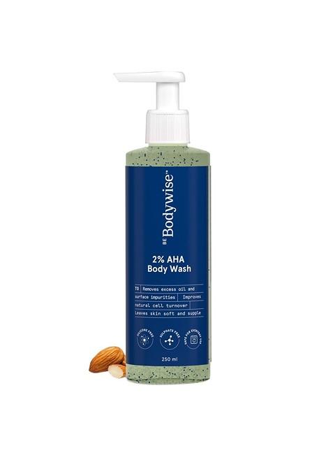 Be Bodywise 2 Aha Exfoliates Promotes Glowing Radiant Skin Body Wash 250 Ml