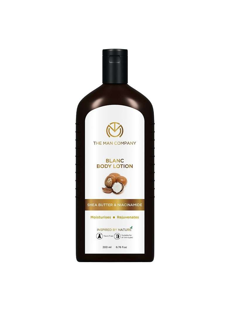 The Man Company Blanc Body Lotion With Shea Butter Niacinamide 200Ml - Indya