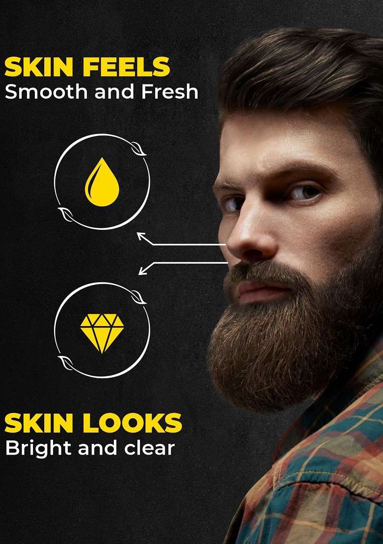 Beardo Men Set Of 2 Ultra Glow Face Wash To Brighten Skin Tone Remove Dirt 100Ml Each - Indya