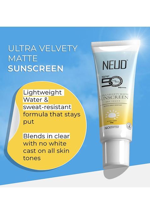 Neud Velvety Matte Priming Sunscreen Spf 50 With Vitamin E G
