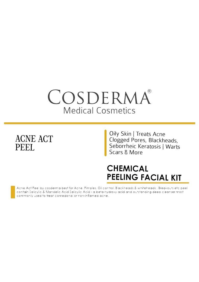 Cosderma Acne Act Gel Peel Chemical Peeling Facial Kit 230 Ml