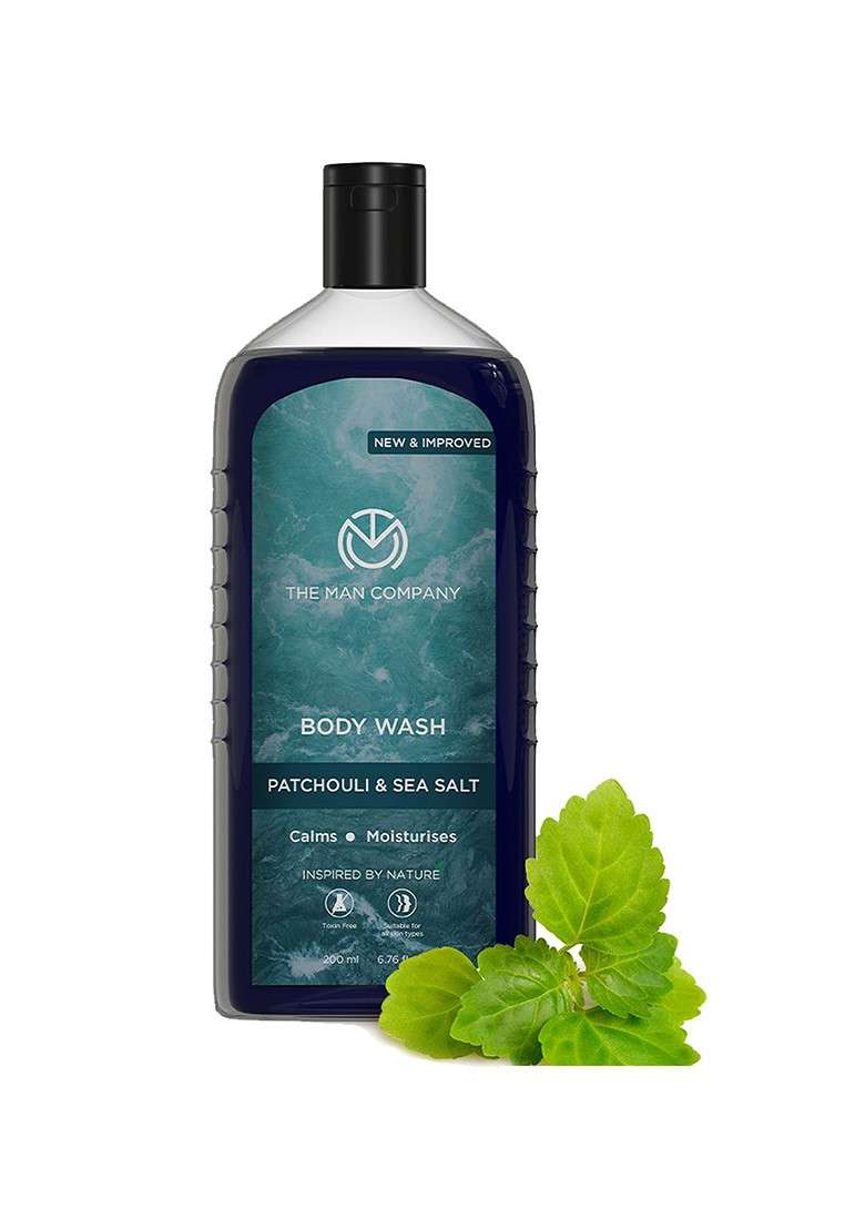 The Man Company Men Patchouli Sea Salt Body Wash 200Ml - Indya