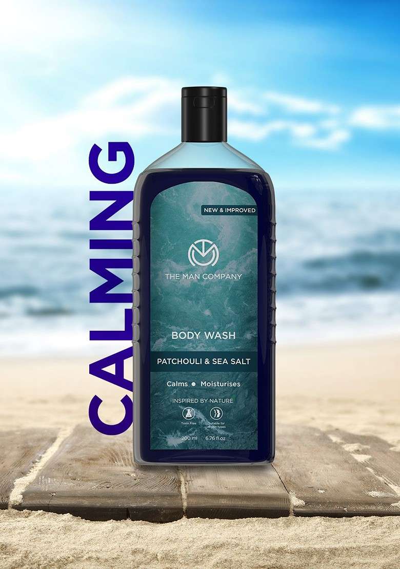 The Man Company Men Patchouli Sea Salt Body Wash 200Ml - Indya