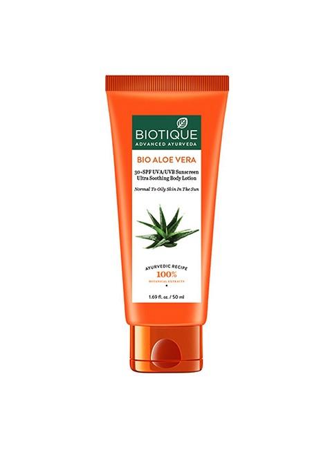 Biotique Unisex Bio Aloe Vera Spf 30 Ultra Soothing Body Lotion 50 Ml