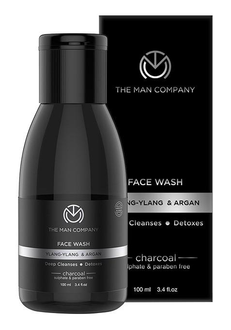 The Man Company Charcoal Ylang Argan Face Wash 100 Ml