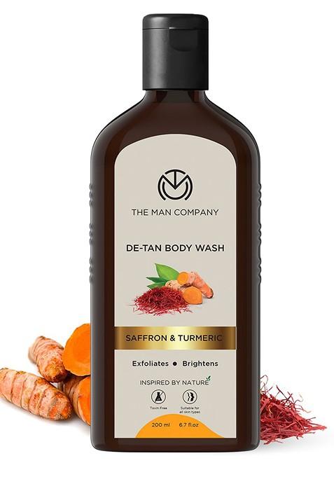 The Man Company De Tan Body Wash With Saffron Turmeric 200 Ml