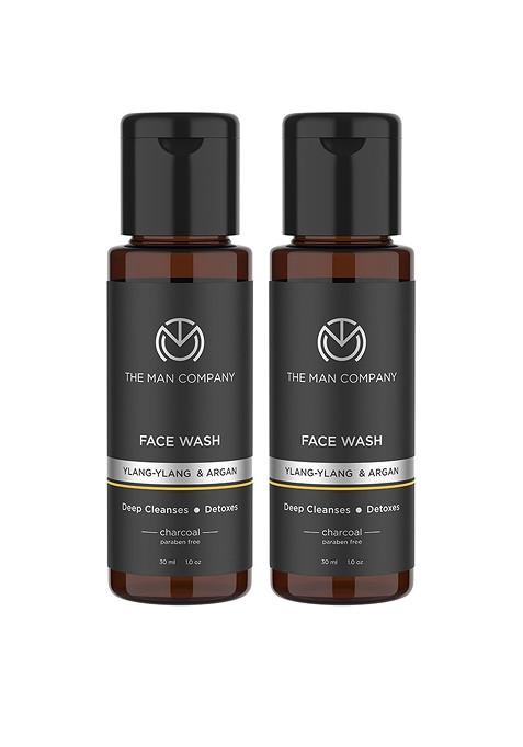 The Man Company Men Set Of 2 Charcoal Face Wash 30Ml Each
