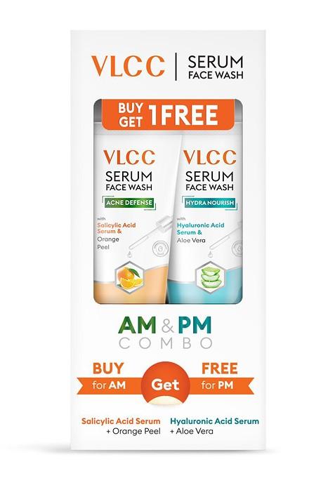 Vlcc Salicylic Acid Orange Peel Serum Facewash For Am Aloe Vera Pm