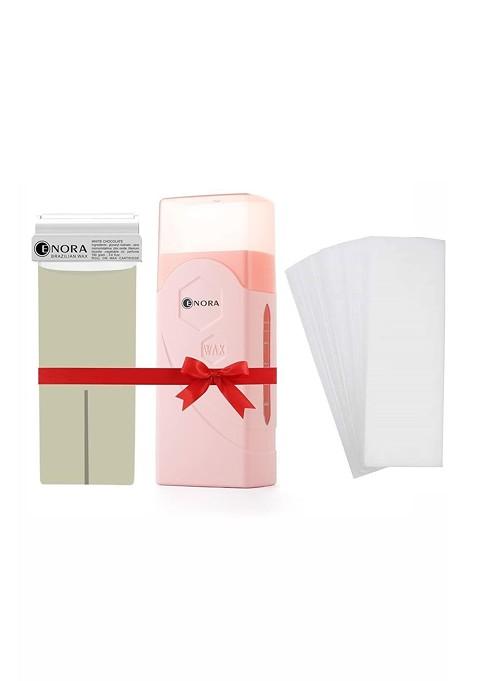 Enora Roll On Wax Kit With Soft Cartridge Strips 75 G