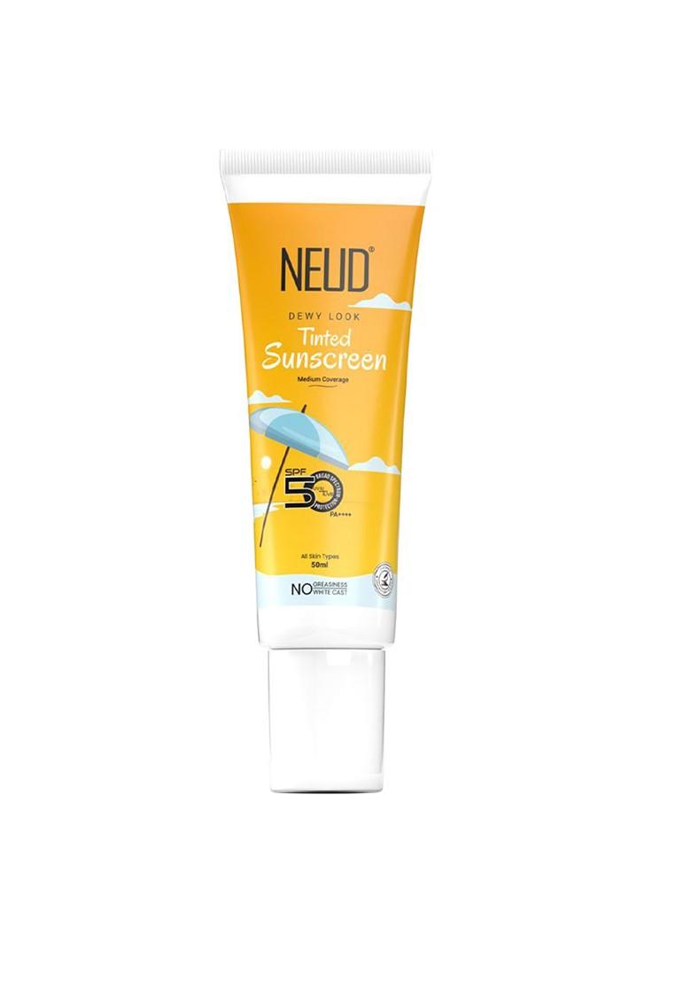 Neud Dewy Look Tinted Spf 50 Sunscreen With Hyaluronic Acid Ml