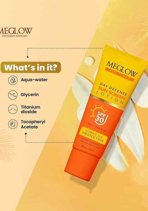 Meglow Pro Care Sunscreen Face Body Lotion Spf 30 Pa 50Ml