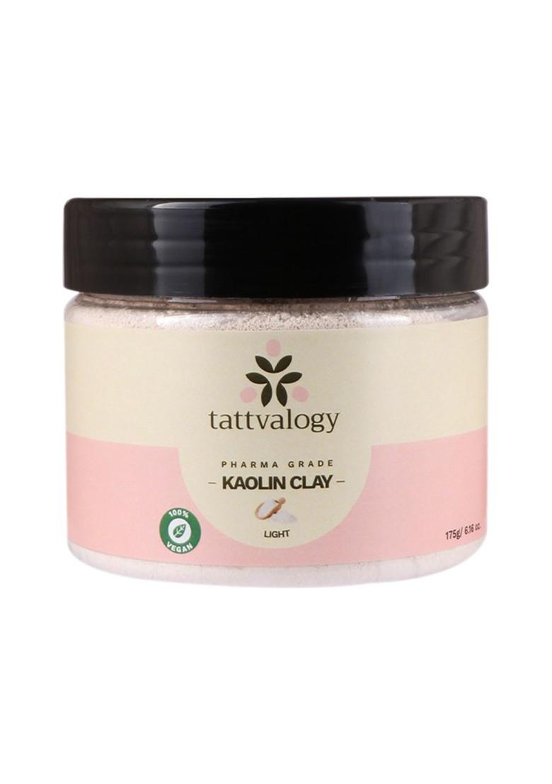 Tattvalogy Vegan Pure Natural Pharma Grade Kaolin Clay Light Face Mask 175 G
