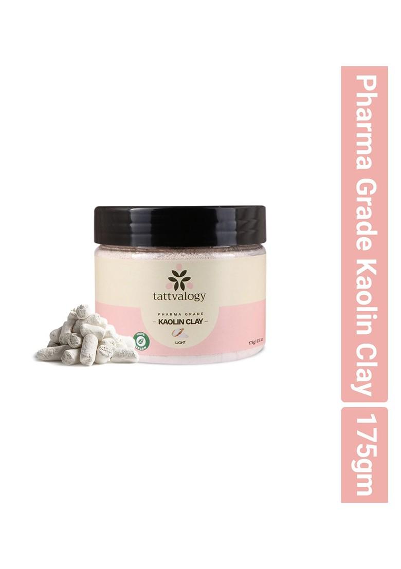 Tattvalogy Vegan Pure Natural Pharma Grade Kaolin Clay Light Face Mask 175 G
