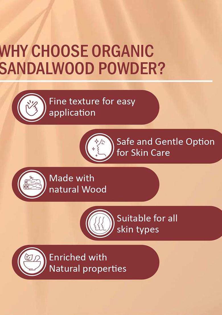 7Daysnatural Natural Sandalwood Herbal Powder For Face Hair 200 G