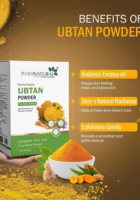 7Daysnatural Natural Ubtan Herbal Powder Mask 200 G