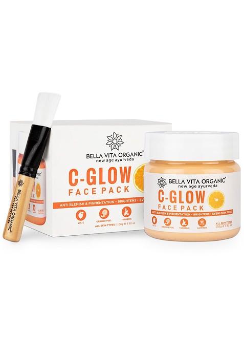 Bella Vita Organic Vitamin C Glow Face Pack For Skin Brightening Hydration 100 G