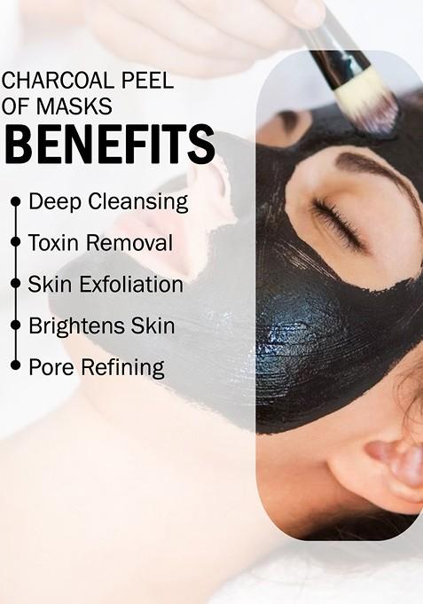 7Daysnatural Black Charcoal Peel Off Mask For Face 100Ml