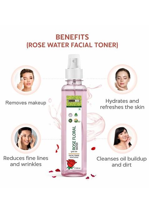 Indus Valley Organic Ayurveda Fresh Rose Water Facial Toner 250Ml