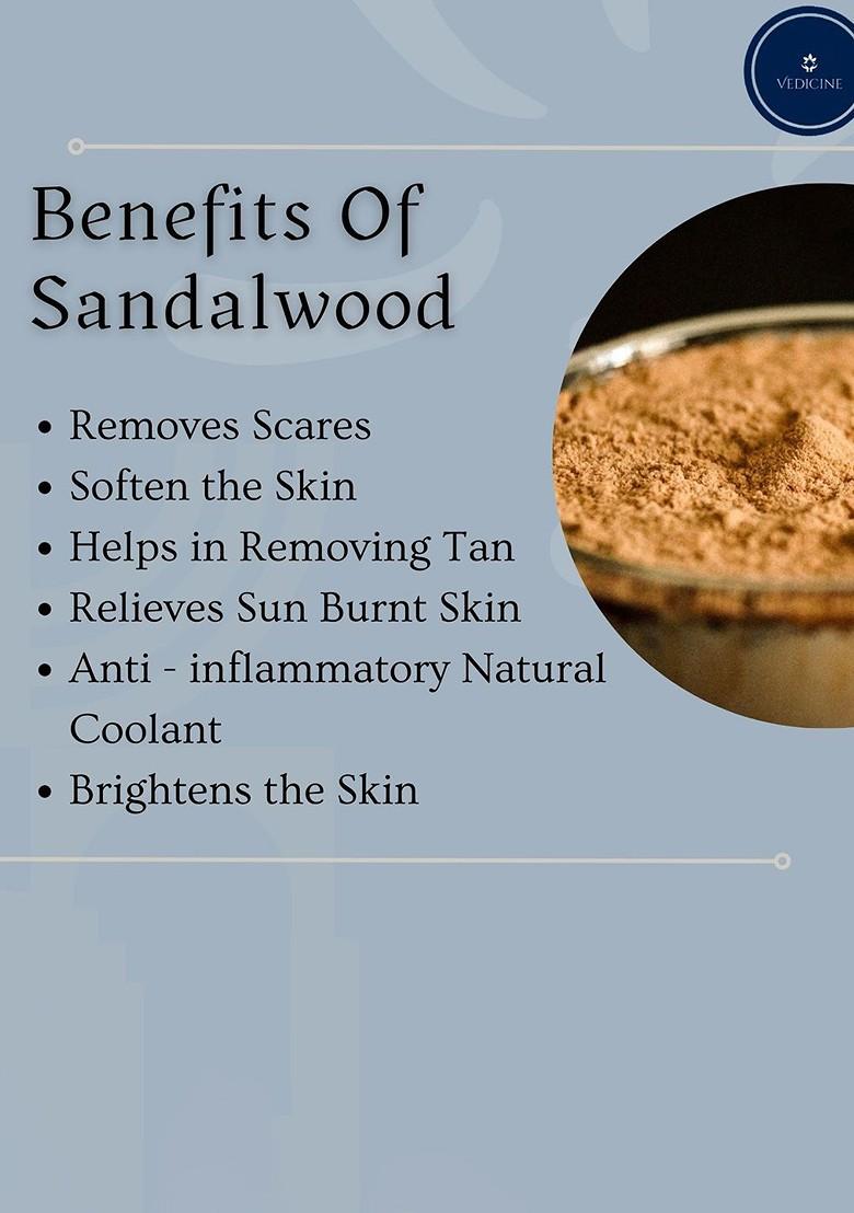 Vedicine Multani Mitti Sandalwood Orange Neem Leaf Rose Petal Powder Face Mask 75G Each