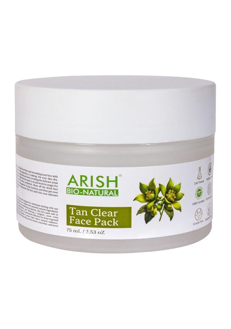 Arish Bio Natural Tan Clear Face Pack 75 Ml
