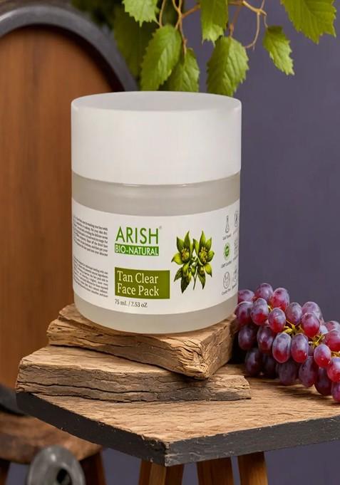 Arish Bio Natural Tan Clear Face Pack 75 Ml