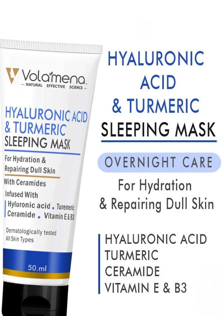 Volamena Hyaluronic Acid Turmeric Sleeping Mask For Hydration Repairing Dull Skin 50Ml