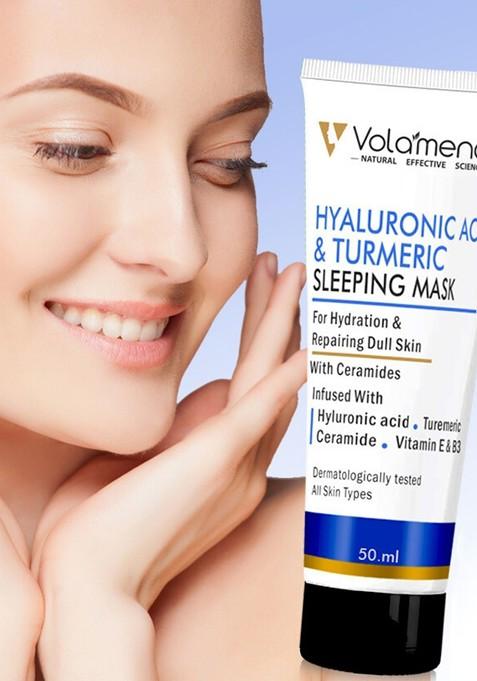 Volamena Hyaluronic Acid Turmeric Sleeping Mask For Hydration Repairing Dull Skin 50Ml