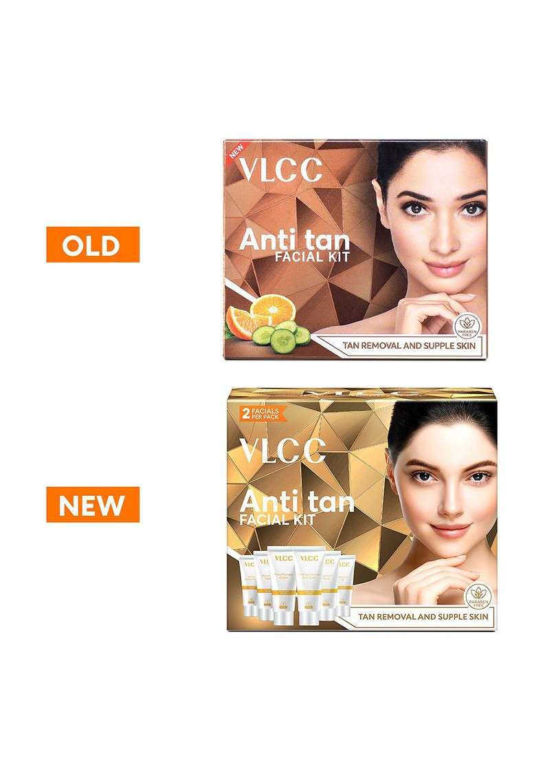 Vlcc Gold Single Facial Kit 60G Anti Tan - Indya