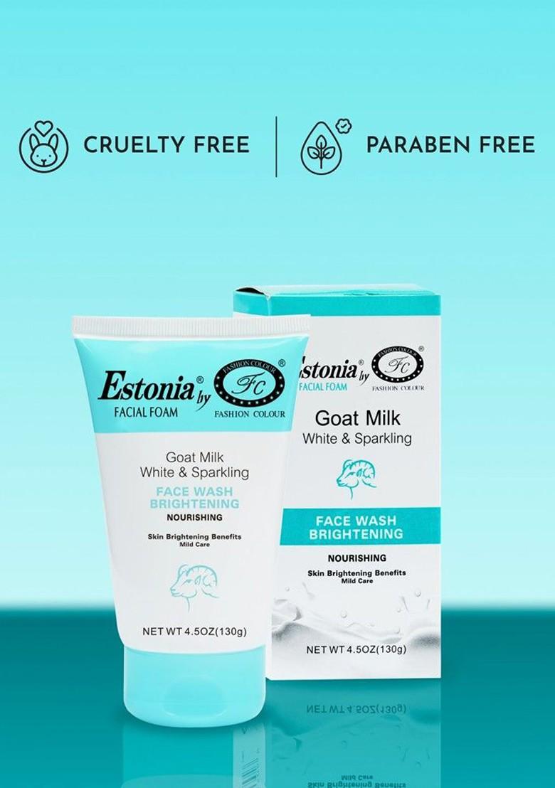 Fashion Colour Estonia Goat Milk Face Wash For Skin Brightening Nourishing 130 Gm