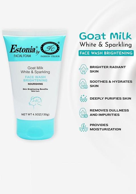 Fashion Colour Estonia Goat Milk Face Wash For Skin Brightening Nourishing 130 Gm