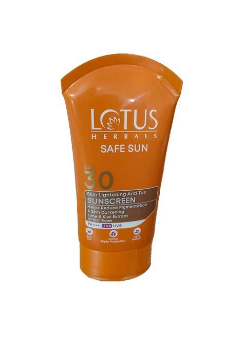 Lotus Herbals Safe Sun Spf 30 Skin Lightening Anti Tan Sunscreen 50 G