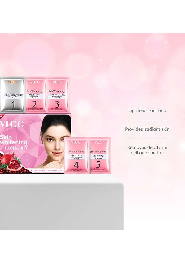 Vlcc Set Of 2 Skin Whitening Facial Kit 25 G Each - Indya