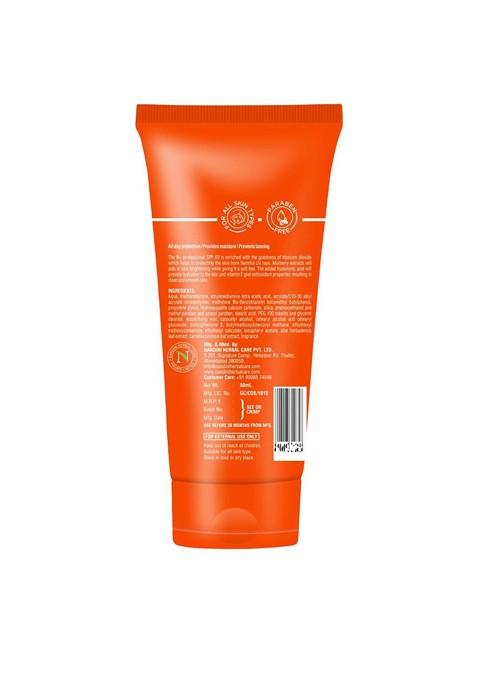 N Plus Professional Sun Screen Spf 60 Matte Cream With Hyaluronic Acid Vitamin E 50 Ml