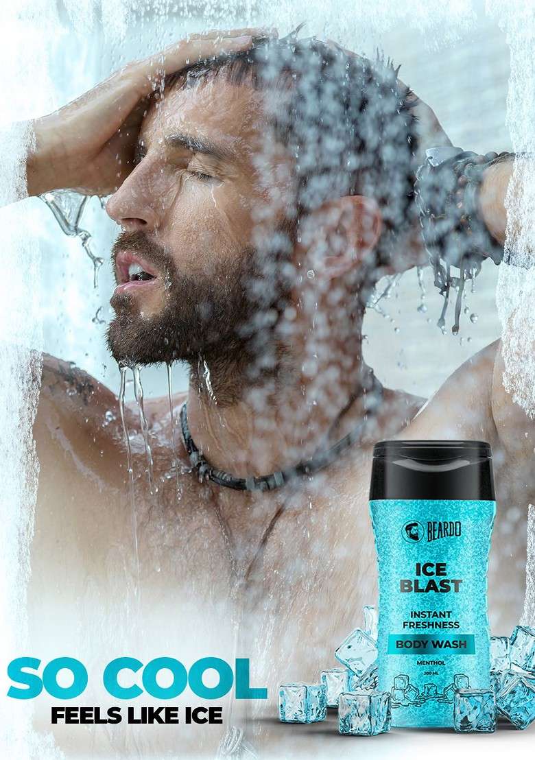 Beardo Men Ice Blast Instant Freshness Body Wash 200Ml - Indya