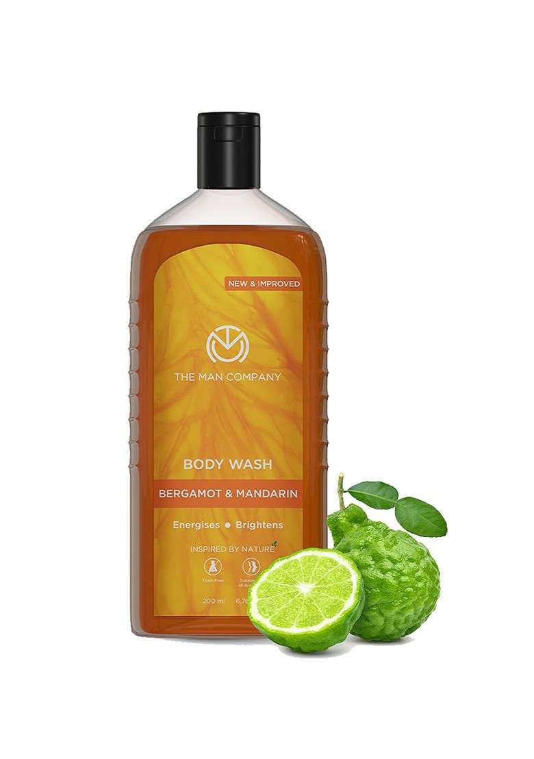 The Man Company Bergamot Mandarin Body Wash 200Ml - Indya