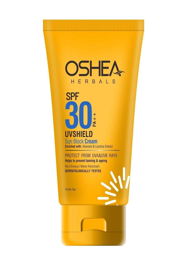 Oshea Herbals Uv Shield Sun Block Cream Spf30 Pa 60 G - Indya