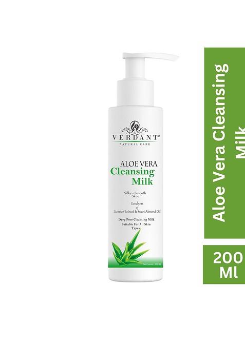 Verdant Natural Care Aloe Vera Cleansing Milk Make Up Remover 200 Ml