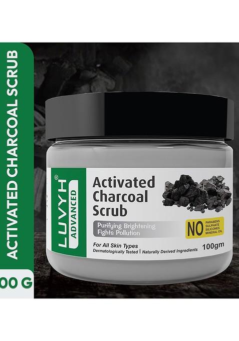 Luvyh Advanced Activated Charcoal Scrub For All Skin Types 100 G