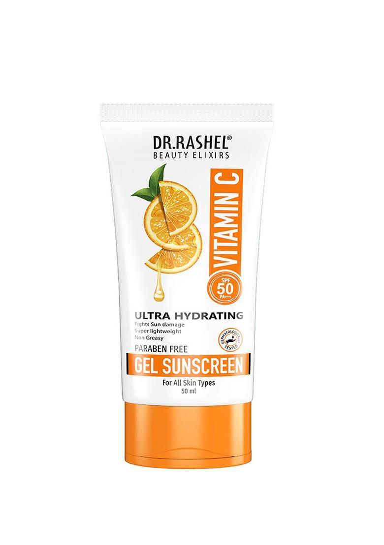 Dr Rashel Ultra Hydrating Vitamin C Spf 50 Pa Face Body Gel Sunscreen Ml