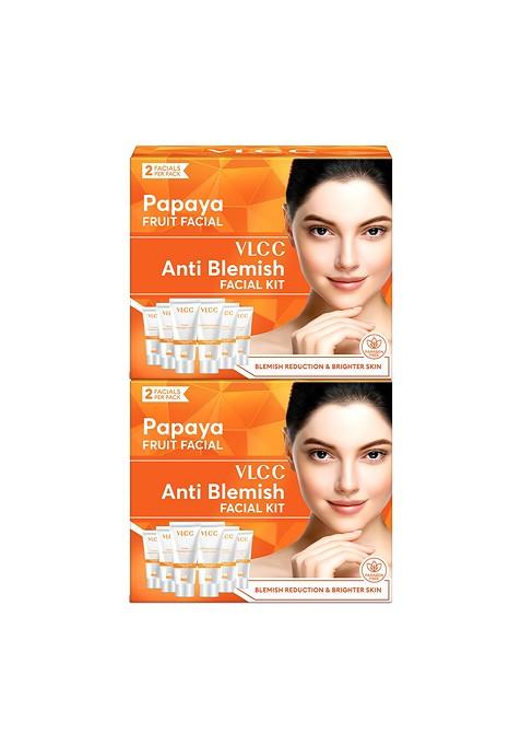 Vlcc Set Of 2 Papaya Fruit Single Facial Kit 60G Each