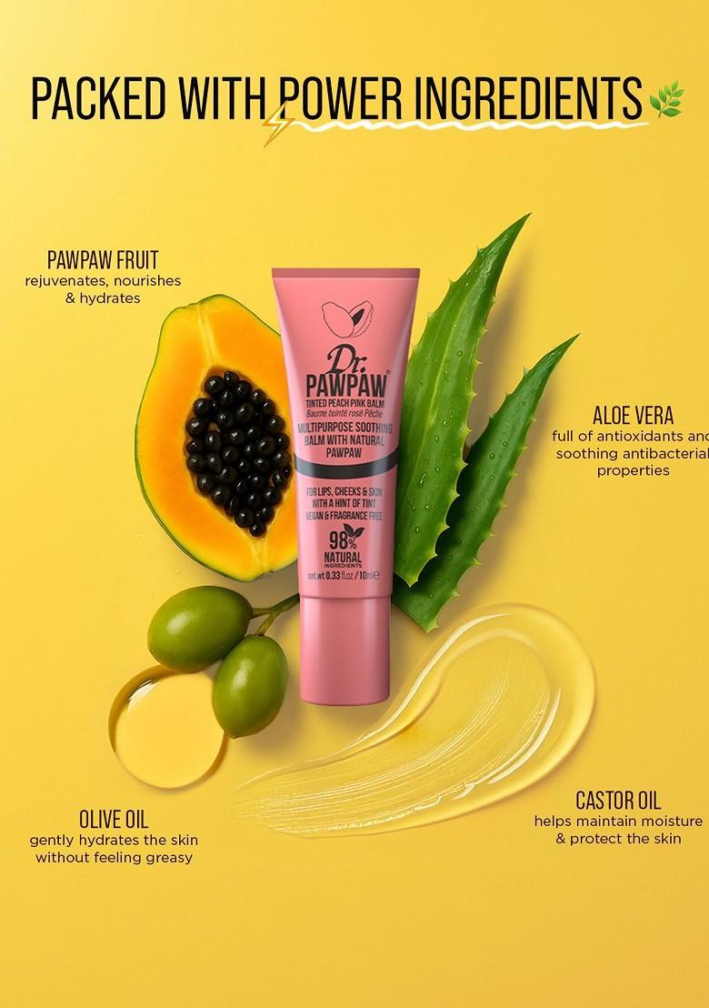 Dr Pawpaw Tinted Peach Pink Lip Balm 10 Ml