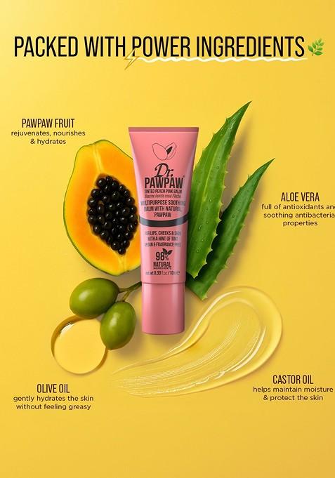 Dr Pawpaw Tinted Peach Pink Lip Balm 10 Ml