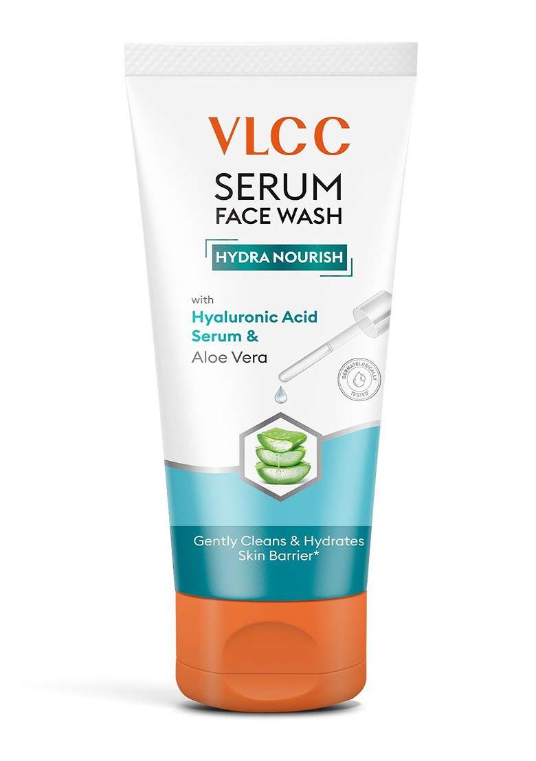 Vlcc Hydra Nourish Serum Face Wash With Hyaluronic Acid Aloe Vera 100Ml - Indya