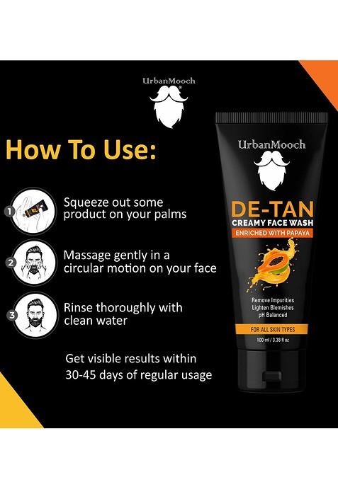 Urbanmooch Men De Tan Face Wash 100 Ml