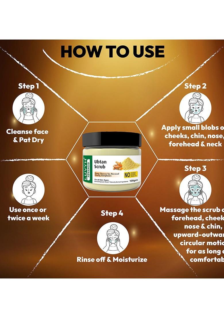 Luvyh Advanced Deep Cleanse Tan Removal Ubtan Scrub 100 G