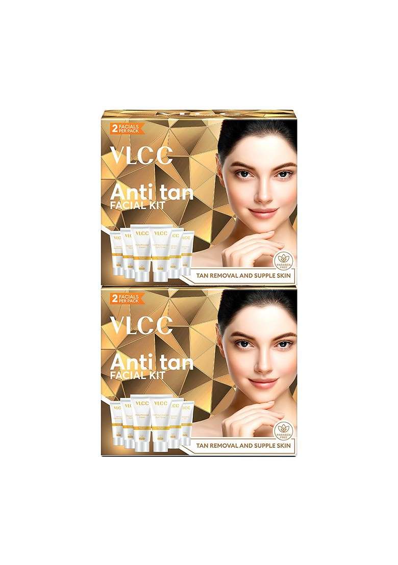 Vlcc Set Of 2 Anti Tan Single Facial Kit - Indya