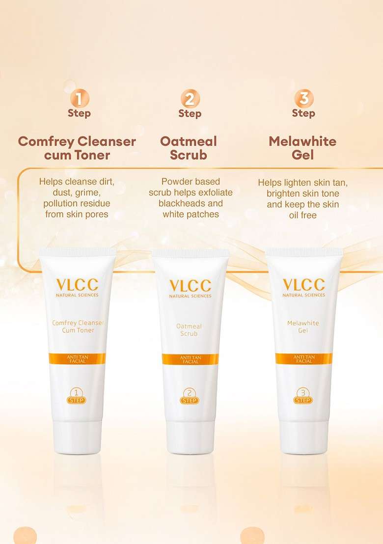 Vlcc Set Of 2 Anti Tan Single Facial Kit - Indya