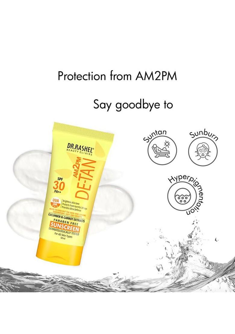 Dr Rashel De Tan Spf 30 Pa With Cucumber For Face Body Sunscreen 50 Ml