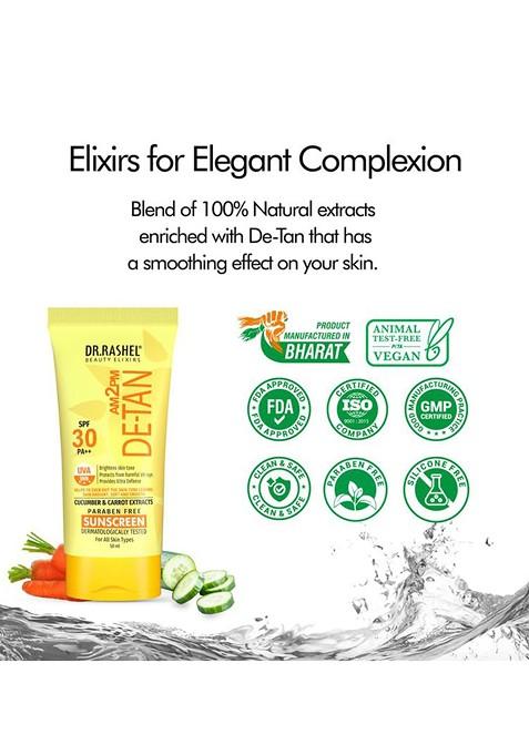 Dr Rashel De Tan Spf 30 Pa With Cucumber For Face Body Sunscreen 50 Ml
